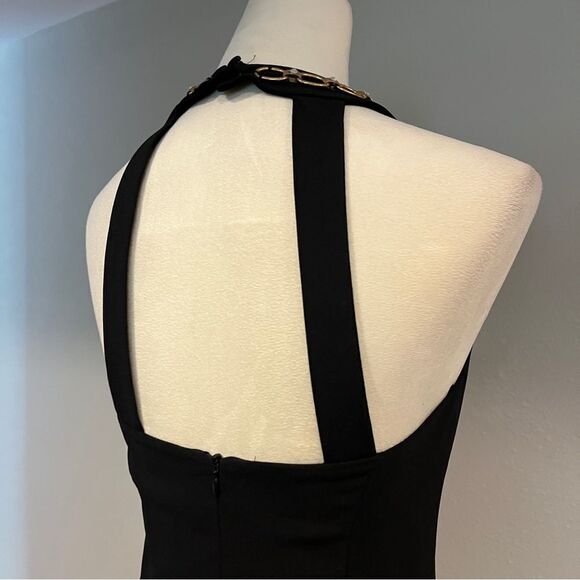 CDC Caren Desiree company vintage halter little black dress size 6 - Picture 6 of 13